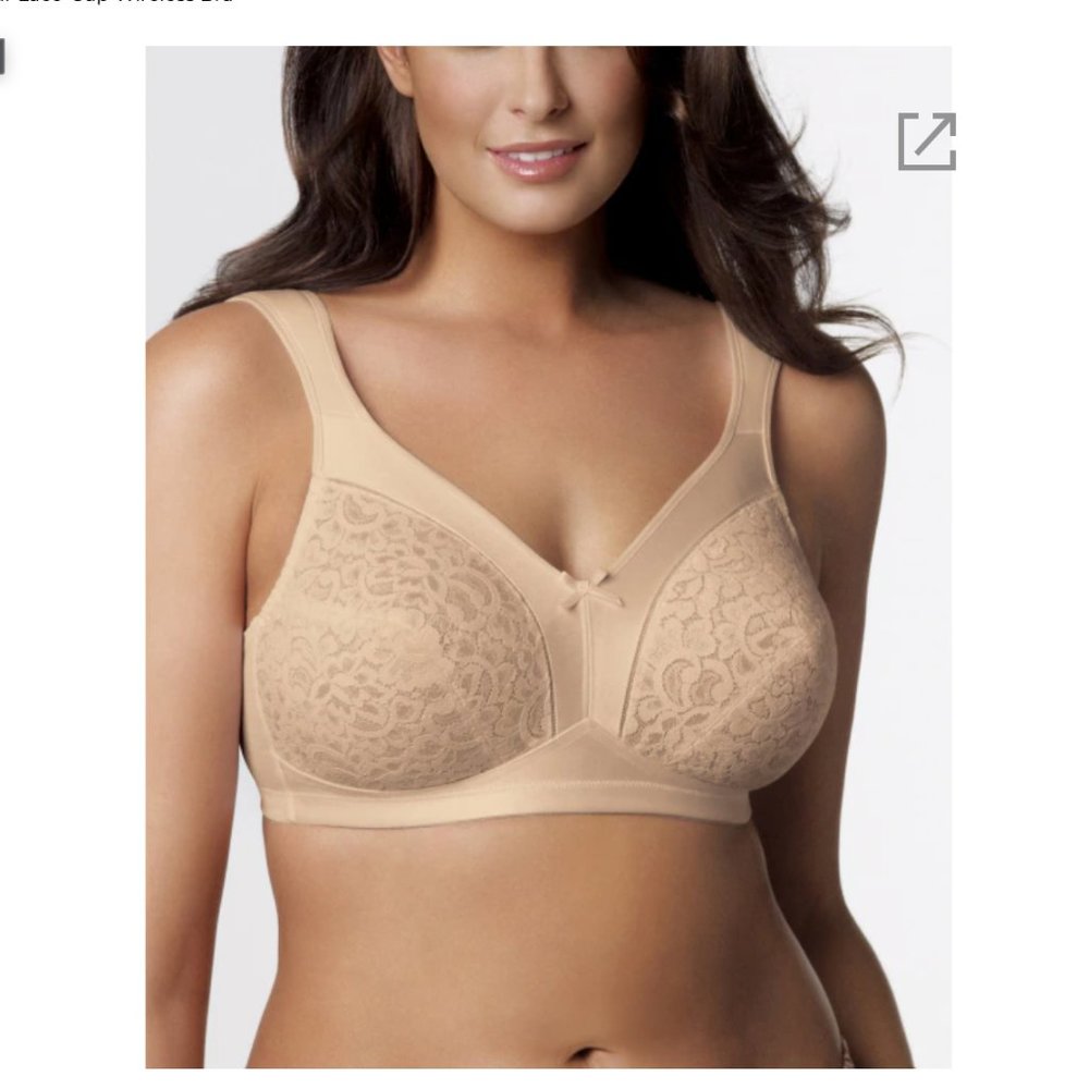 Lace-Cup Wirefree Bra BNIB